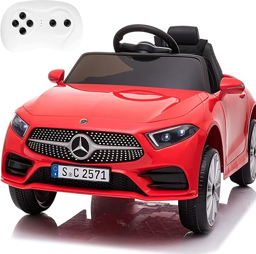 Miniatura 1 de FXIONA Coche de juguete de paseo de 12 V para niños con control remoto, con licencia Mercedes-Benz CLS-350 para niños pequeños de 1 a 3 años, 3