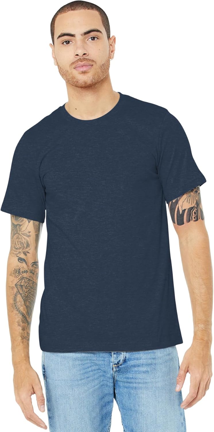 Bella + Canvas Adults Unisex Heather CVC T-Shirt