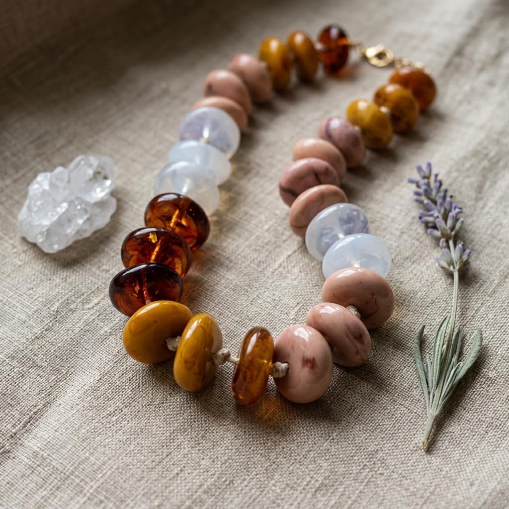 Chunky Acrylic Beaded Necklace for Women Jewelry Gift