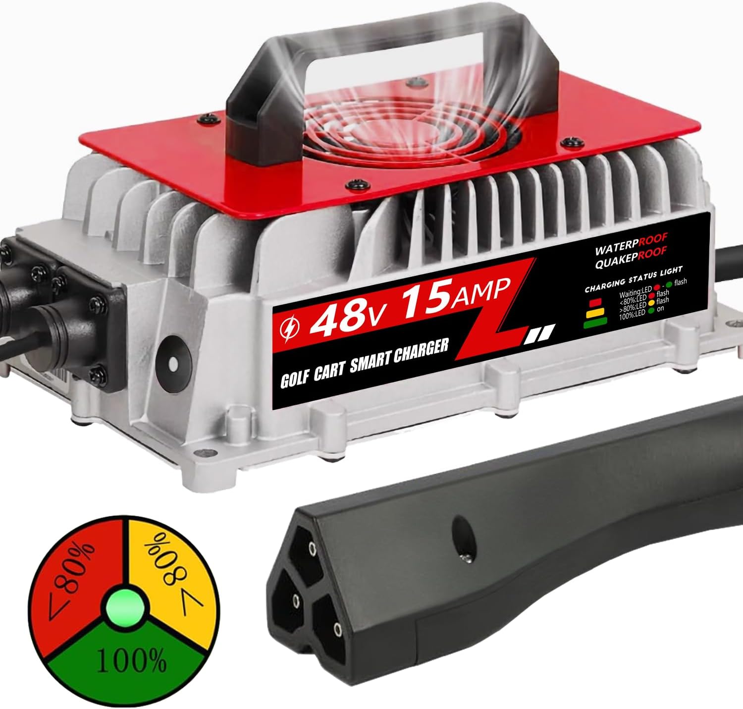 Voolex 48V 15A Golf Cart Battery Charger Lead-Acid