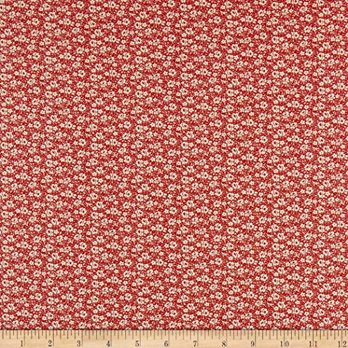 Windham Fabrics Walnut Creek Packed Flowers Red Fabric by the Yard