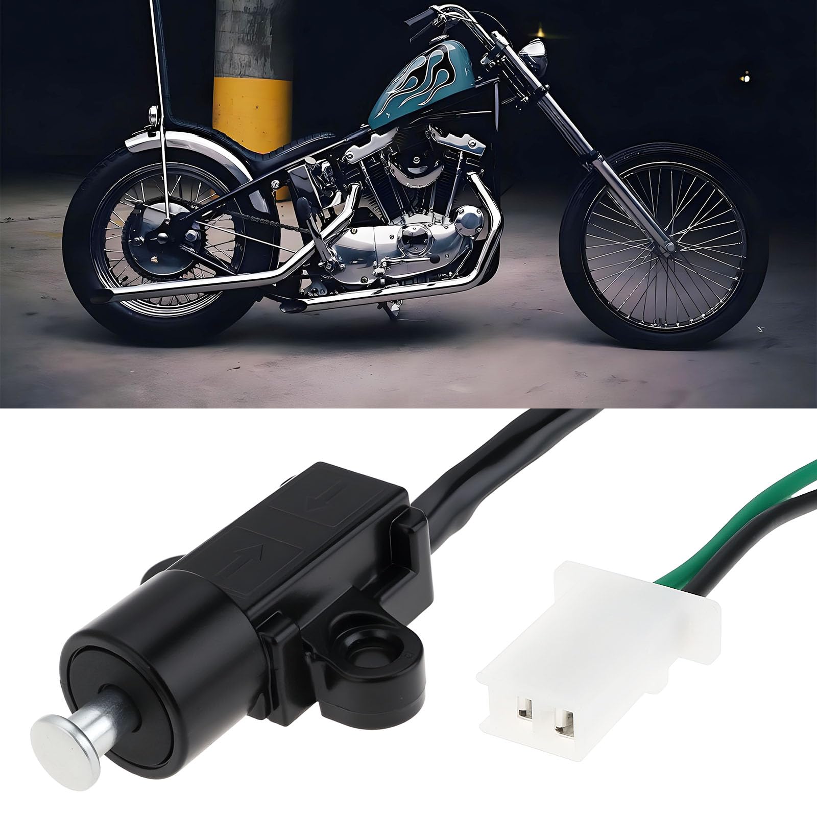 EMSea Interruttore Cavalletto Laterale Compatibile Con Kinroad XT50 Chopper Compatibile Con Regal Raptor 50ccm