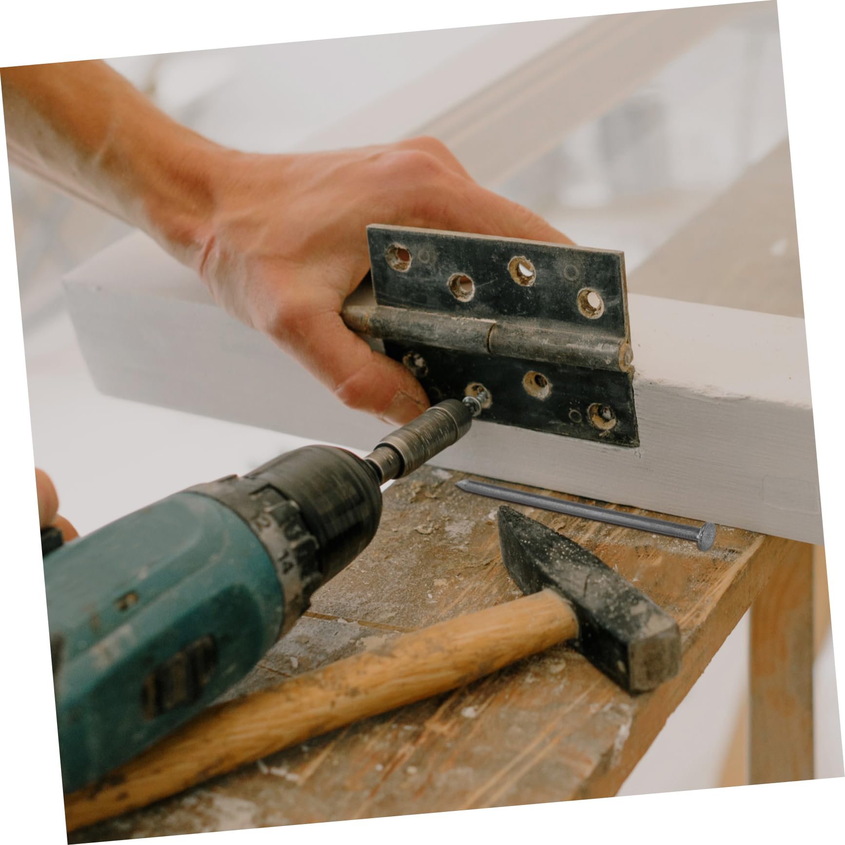 HOMOCONO 500g Heavy Duty Iron Nails for Wood Wall Fencing Concrete DIY Landscape Perfect for Carpenters