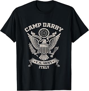 Camp Darby Veteran Italy US Military Base Vintage Gift T-Shirt