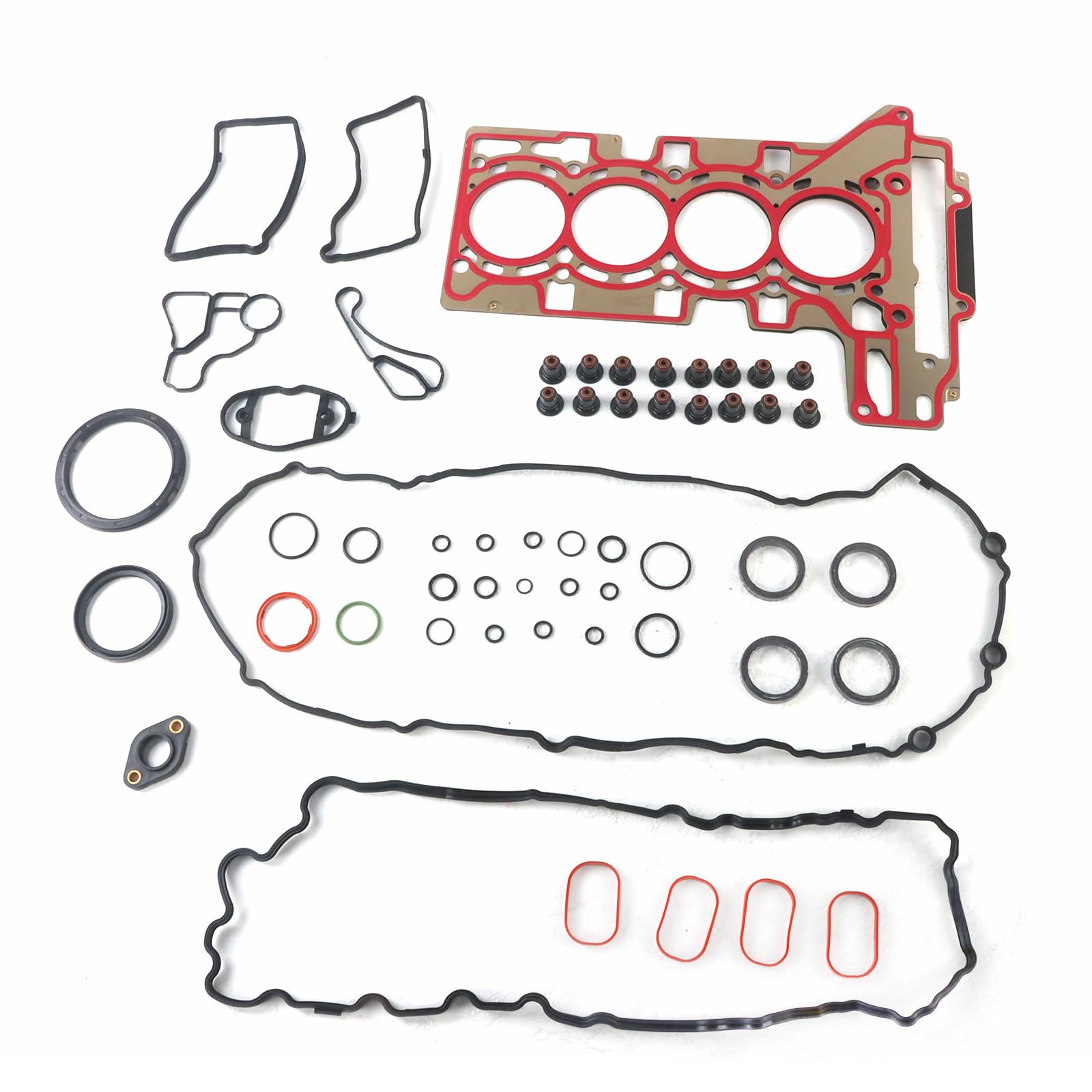 INGKAN N20 Engine Cylinder Head Gasket Set Fits for BMW F20 F22 F45 F30 F34 F32 F10 E84 E89 520i X3 X4 Z4 2.0L l4 Turbo N20B20 Engine OE 11128676519