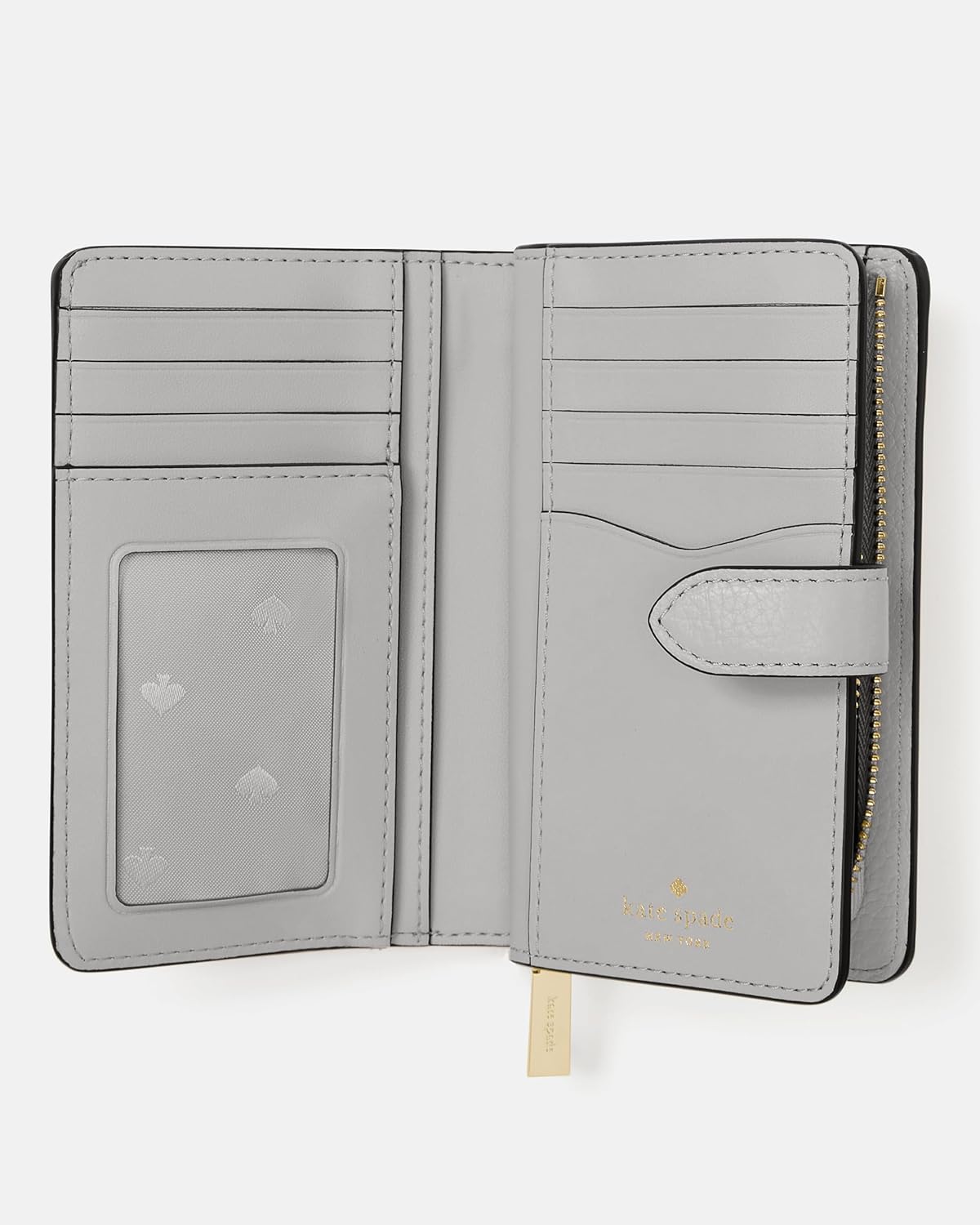 kate spade new york Leila Pebbled Leather Medium Compact Bifold Wallet