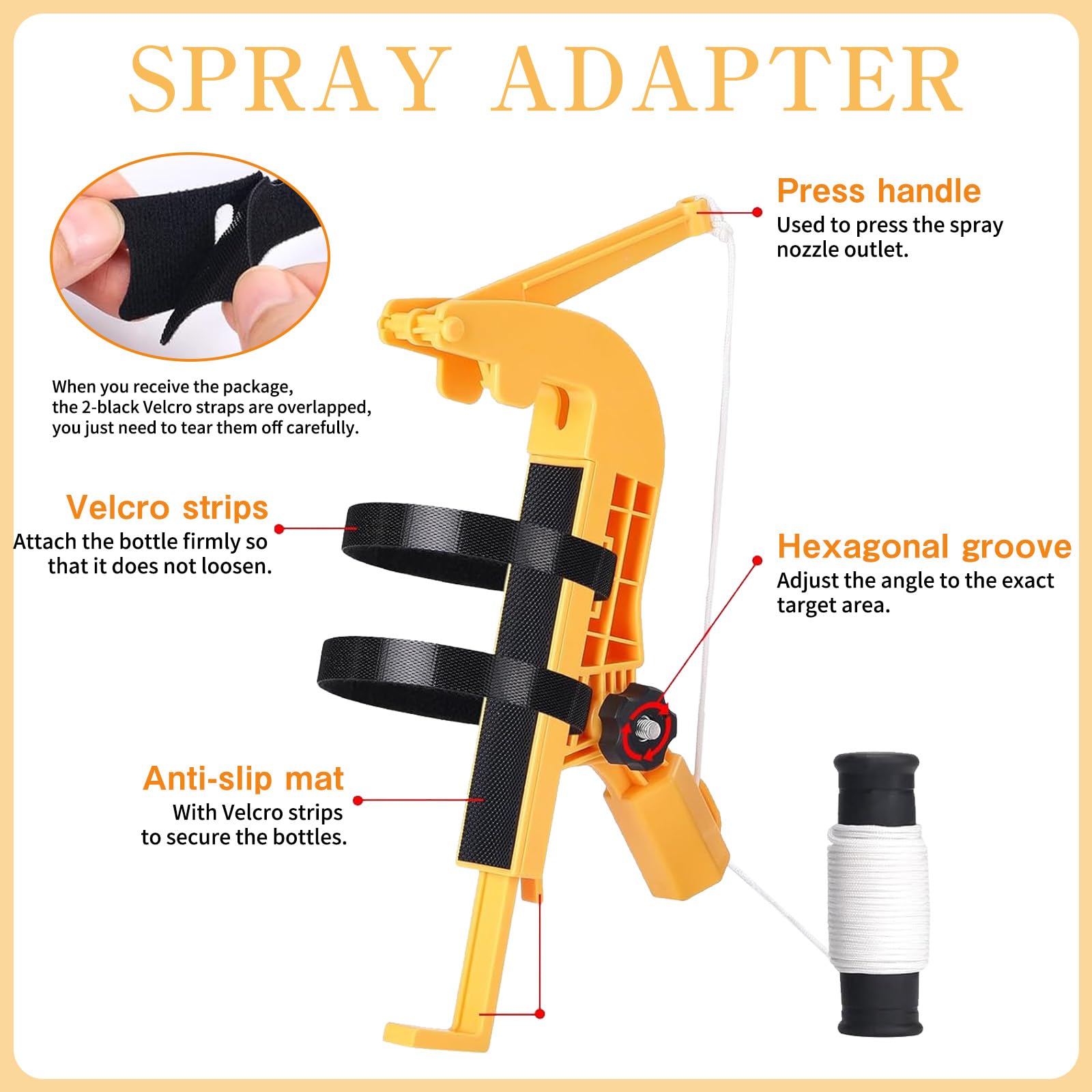 Prolunga per Supporto Bomboletta Spray,Adattatore per Supporto Spray Estensore 3.6M,Adattatore per Asta di Prolunga per Bomboletta Sprays,per Nidi di Vespe,Calabroni,Api