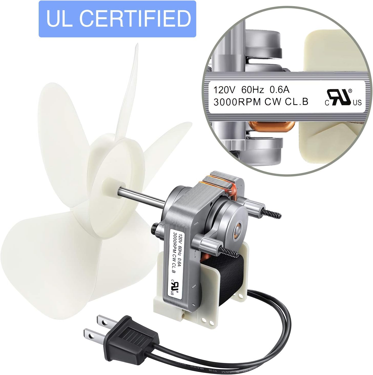 Buy Bathroom Vent Fan Motor And Blower Wheel Replacement S1200a000 Electric Motors Kit Compatible With Nutone Broan 3000 Rpm 120v Online In Indonesia B0885wq4f1