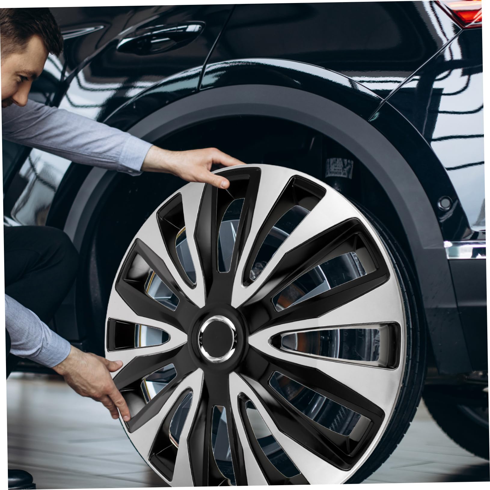 Copricerchi Auto 15 Pollici Abs Copri Cerchi Decorativi