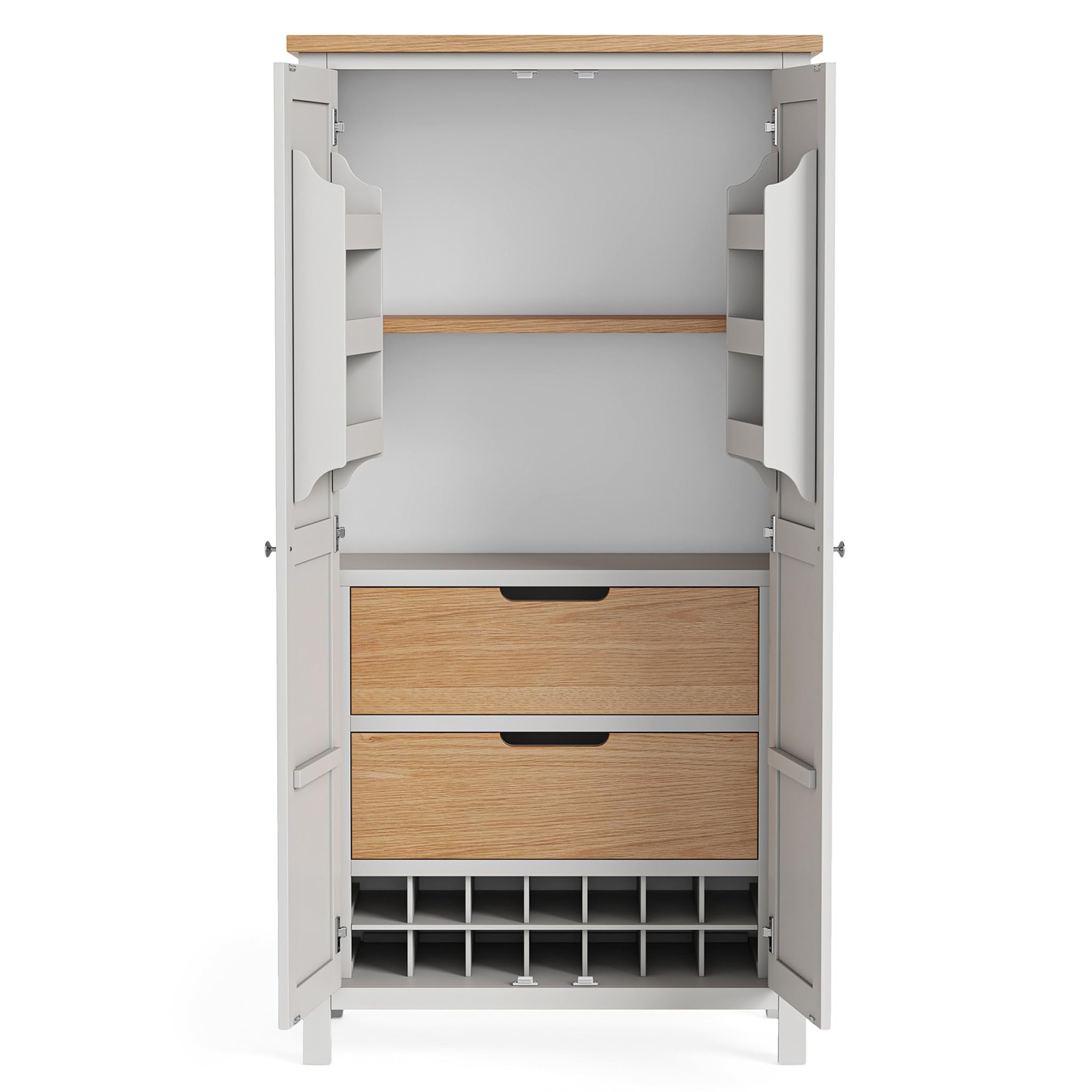 Larder Cabinets Kitchens Olney Single Kitchen Larder Unit, Stone