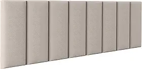 Cabeceiras Estofada Modular Cama Casal Queen Painel 1,60mX45cm Módulos Adesivos (Bege)