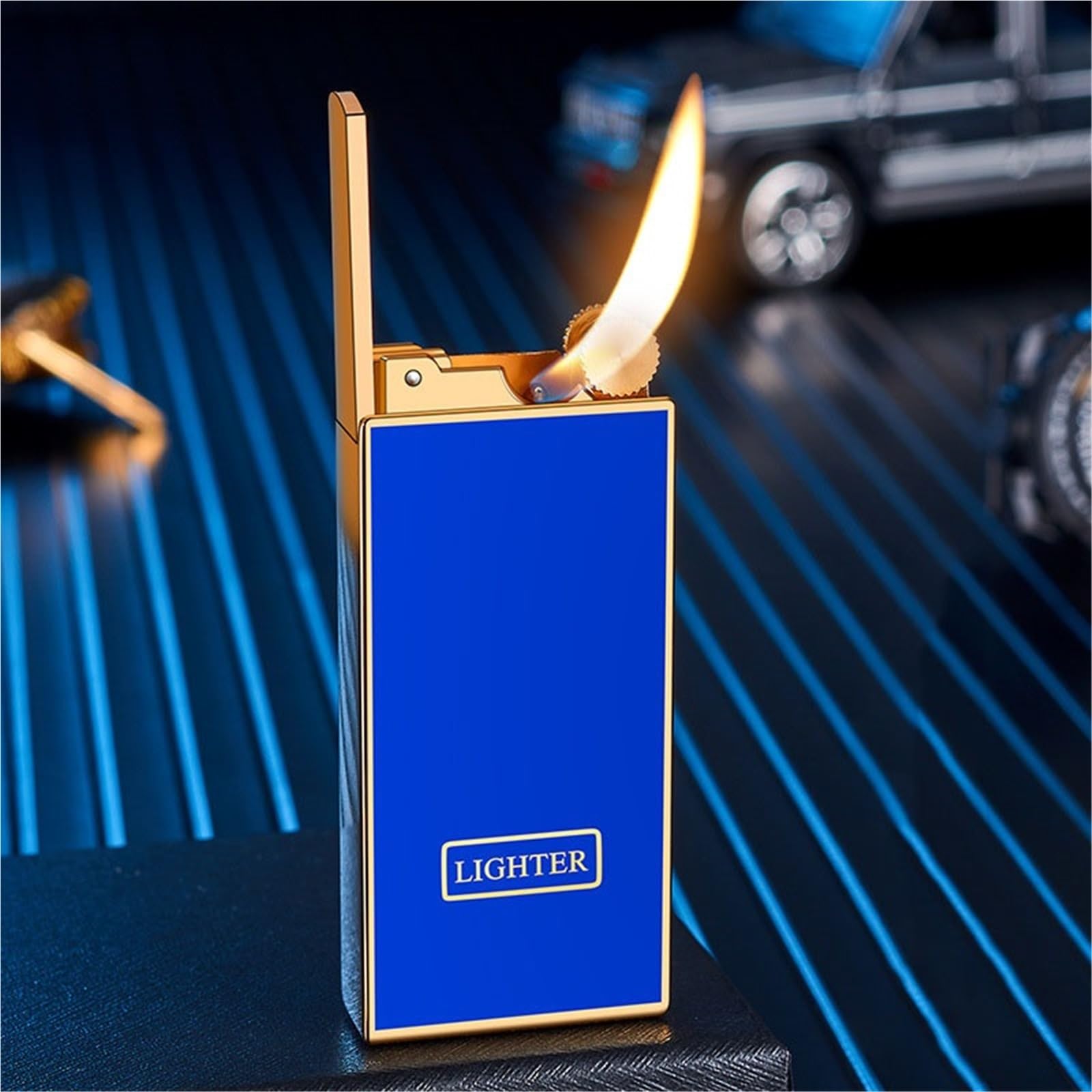 Encendedor de gas butano recargable, el regalo retro para hombres