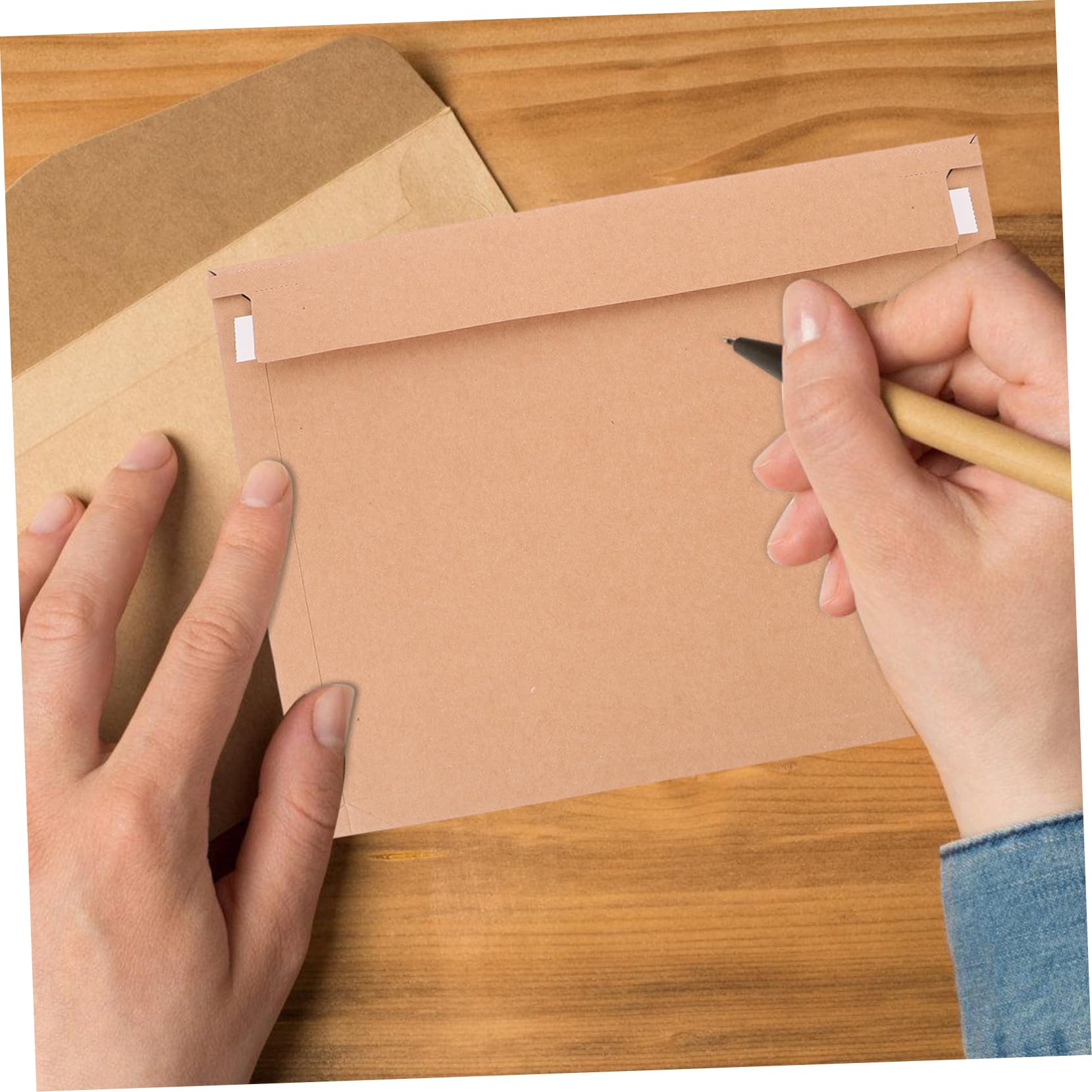 Lurrose Dicker Karton Selbstklebende Umschläge 30 Flache Versandtaschen Für Einladungen Sichere Postsendungen Dokumentenverpackung