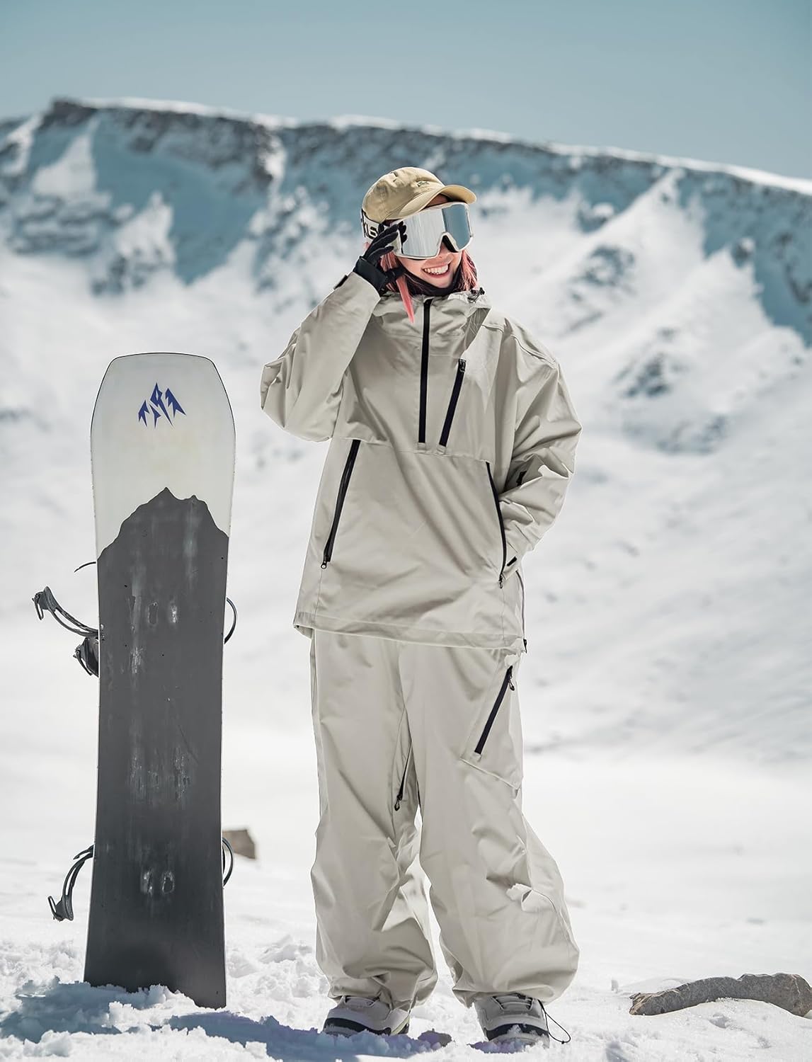 GSOU SNOW Womens Mens Snow Pants Baggy Snowboard Ski Pant Loose Waterproof Windproof Insulated - Image 3