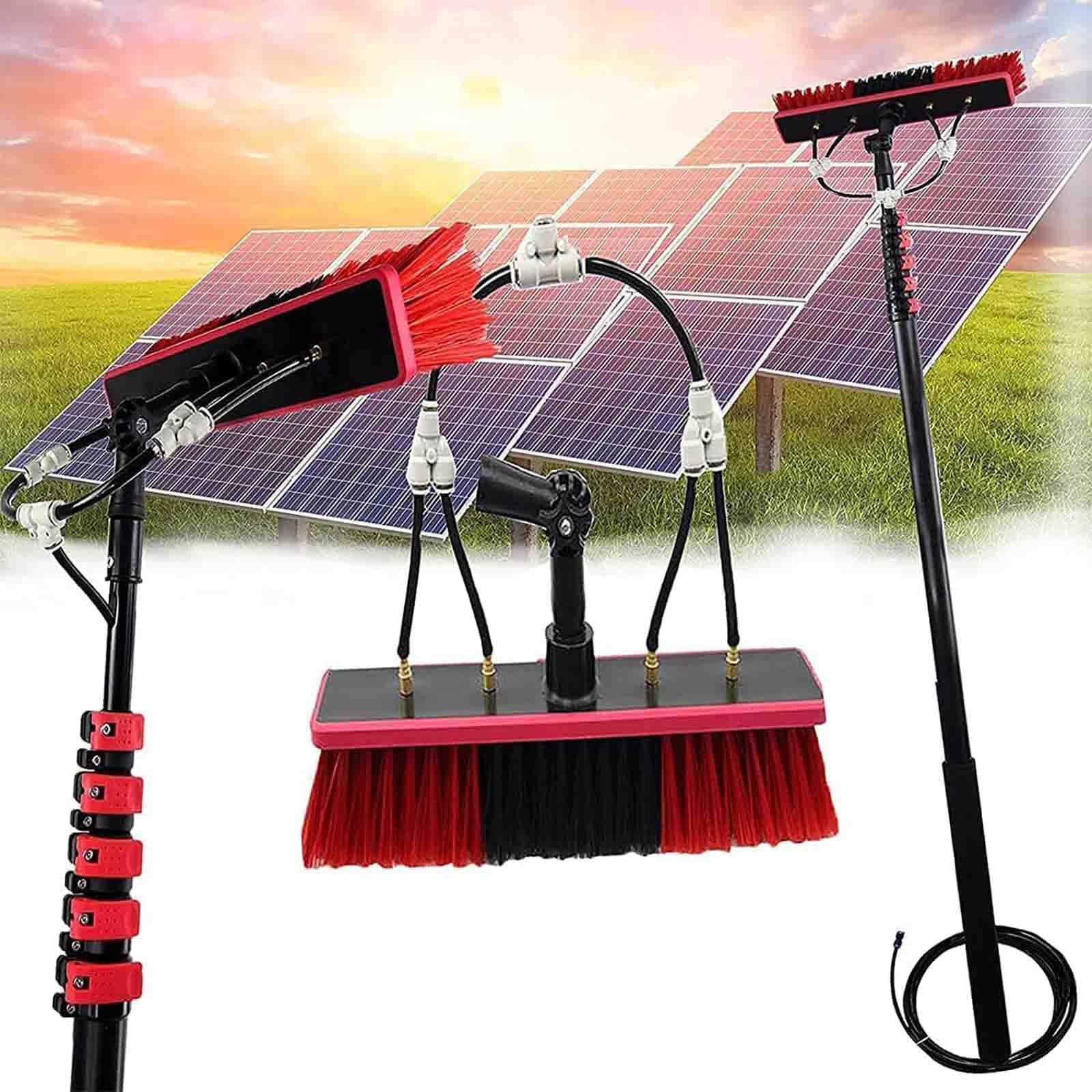 Kit de agua para exteriores, limpiador de ventanas para sistema de limpieza de paneles solares y S, herramienta de lavado de 3,6 m
