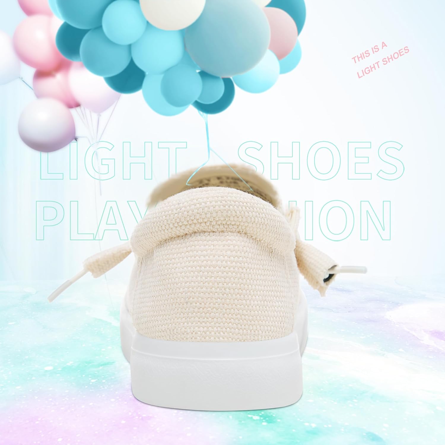 Obtaom Women Canvas Loafers Light-Weight Slip on Loafers Comfortable Boat Lace up Canvas Fishion Sneakers - Image 5