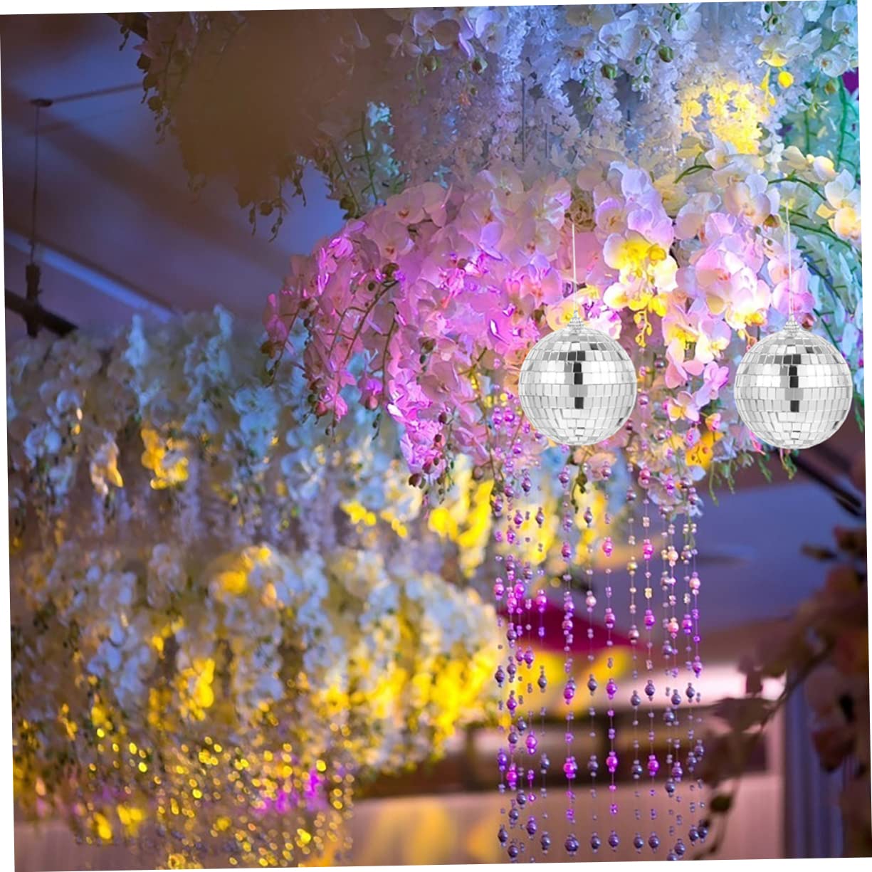 Kisangel 17piezas Bolas de Espejo de Discoteca Decoración de Bolas de Discoteca para Manualidades para Árbol de Navidad Adornos para Boda o Fiesta