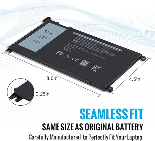 Miniatura 3 de WDX0R Batería para Dell Inspiron 7573 5570 5378 5565 5567 7378 7579 5379 5368 5578 5579 5765 5767 5775 7368 7560 7570 770 7 569 5 568 5770 7375 P69G