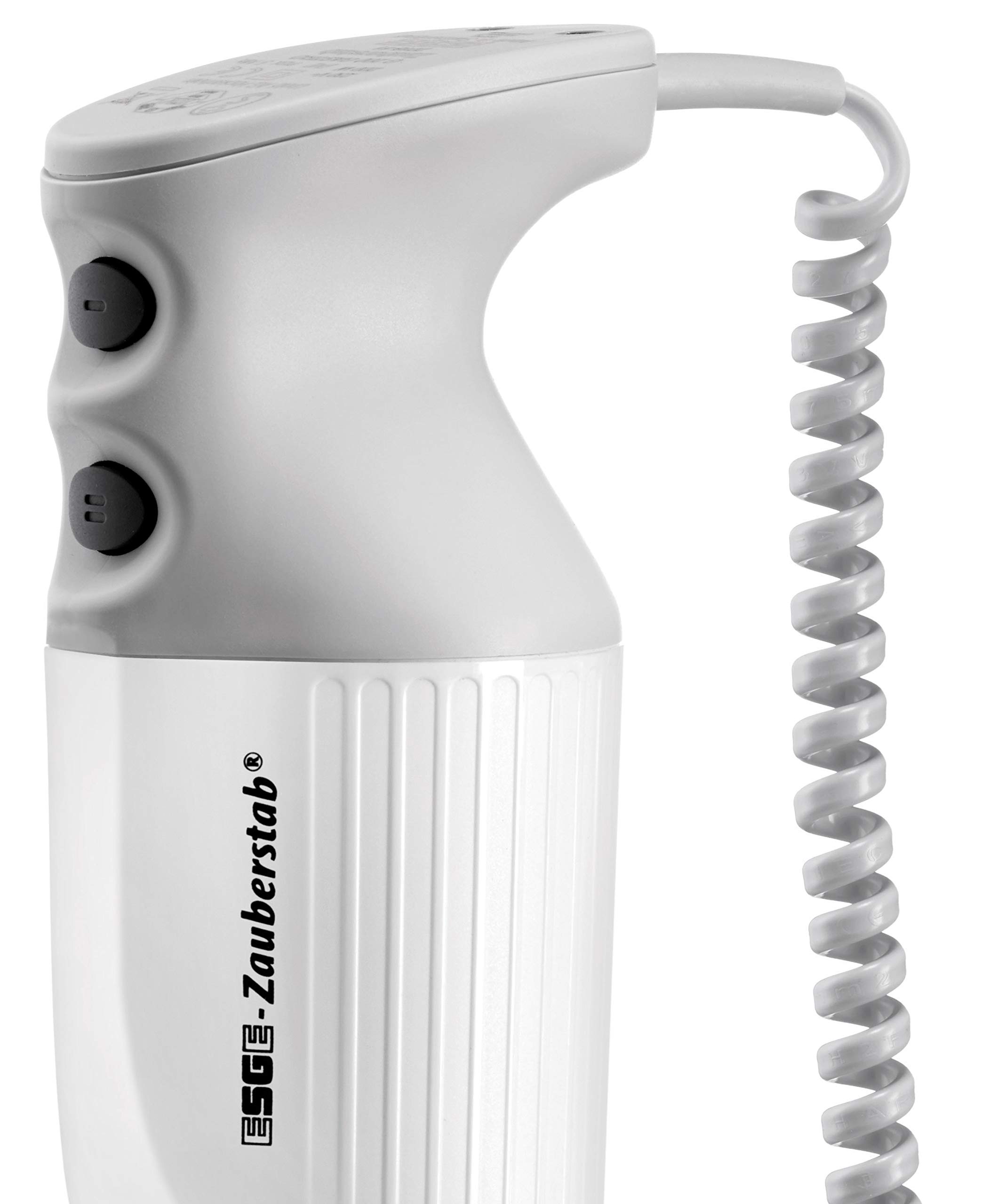 ESGE-Zauberstab P 350 Profi, frullatore a immersione bianco con accessori, fino a 22.000 giri/min, 90880, bianco/grigio