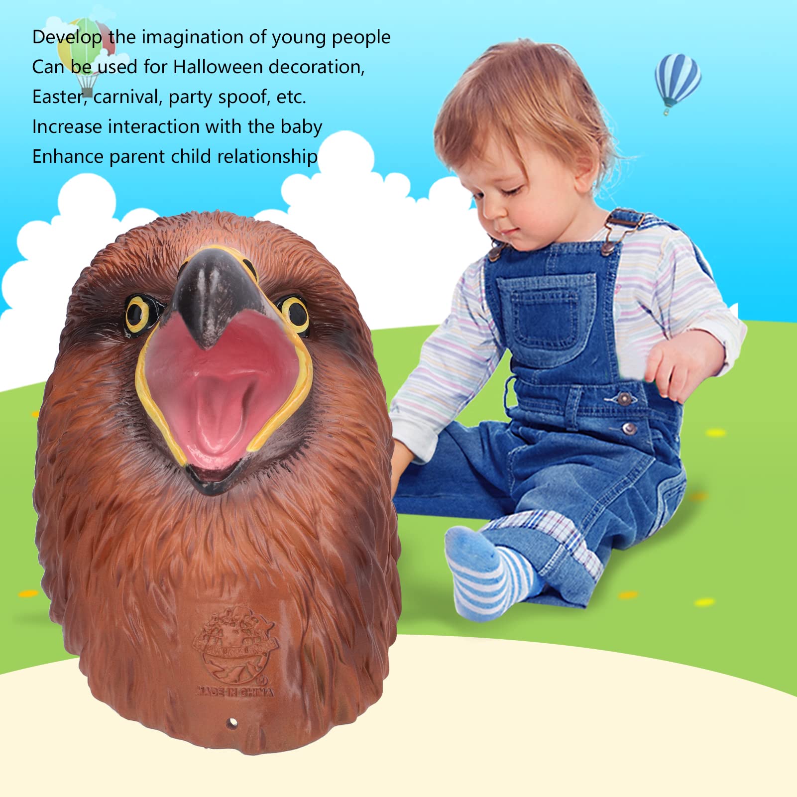 Realistic Animal Puppets Folkmanis Puppets BALD EAGLE HAND Puppet Realistic Open Movable Mouth ...