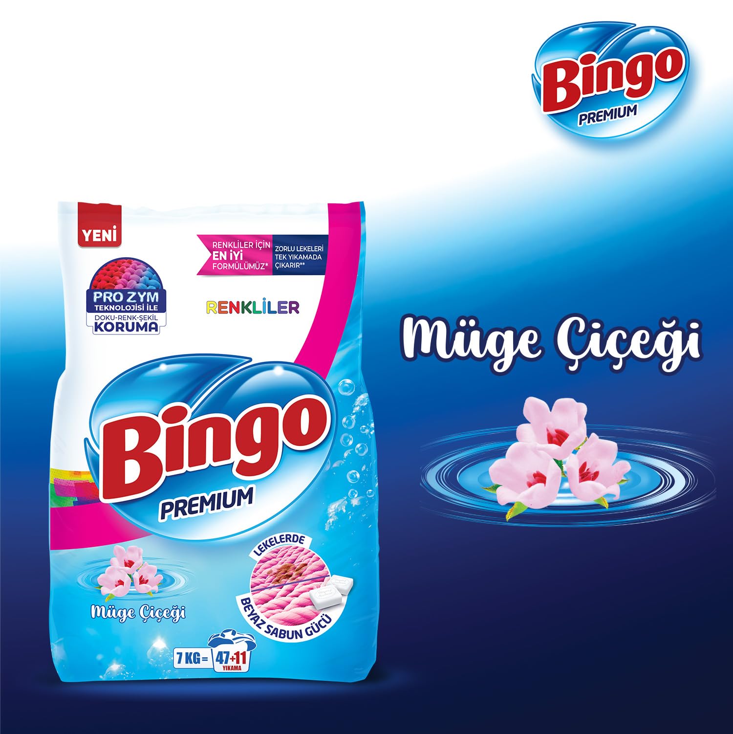Bingo Premium Toz Çamaşır Deterjanı 7 kg Renkli