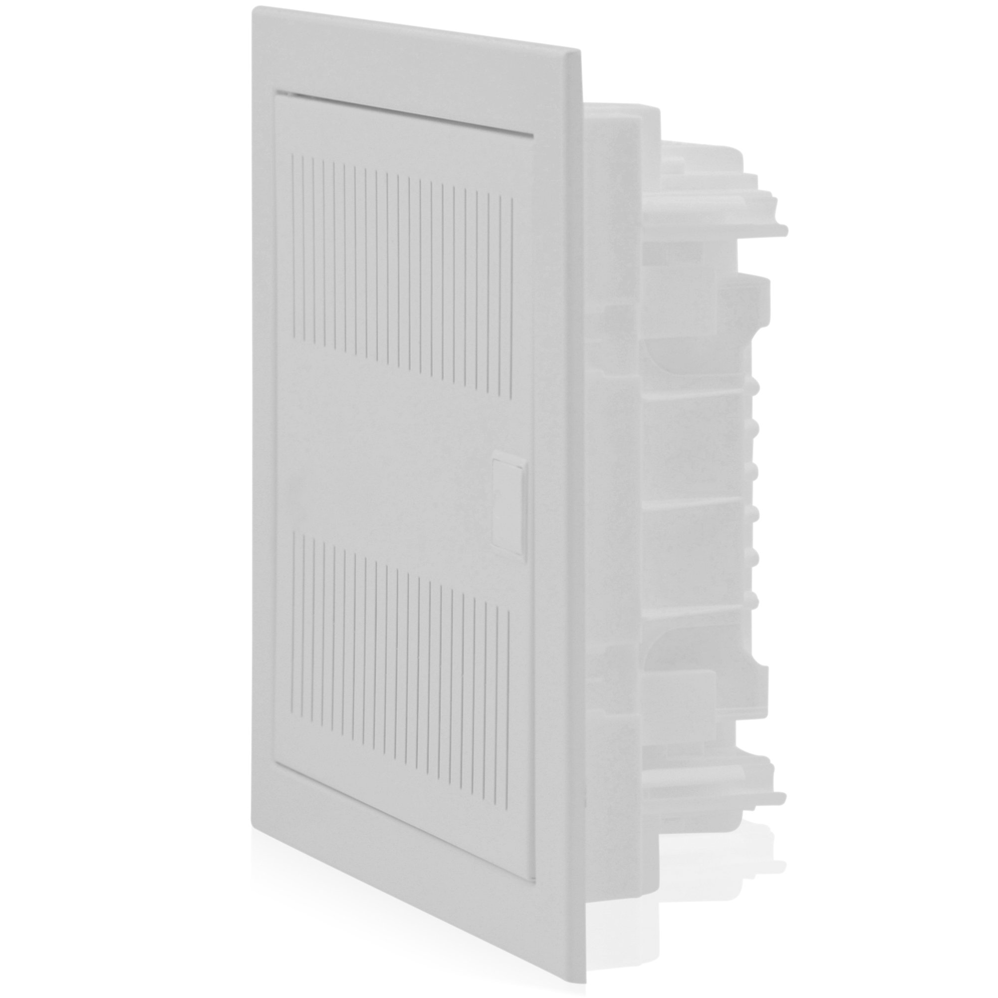 Intratec répartiteur de communication encastré, IP40 – Boîtier multimédia pour maison entièrement connectée, série DIXBOX-XT armoire de distribution pour systèmes multimédias, 317 x 346 x 92 mm, blanc
