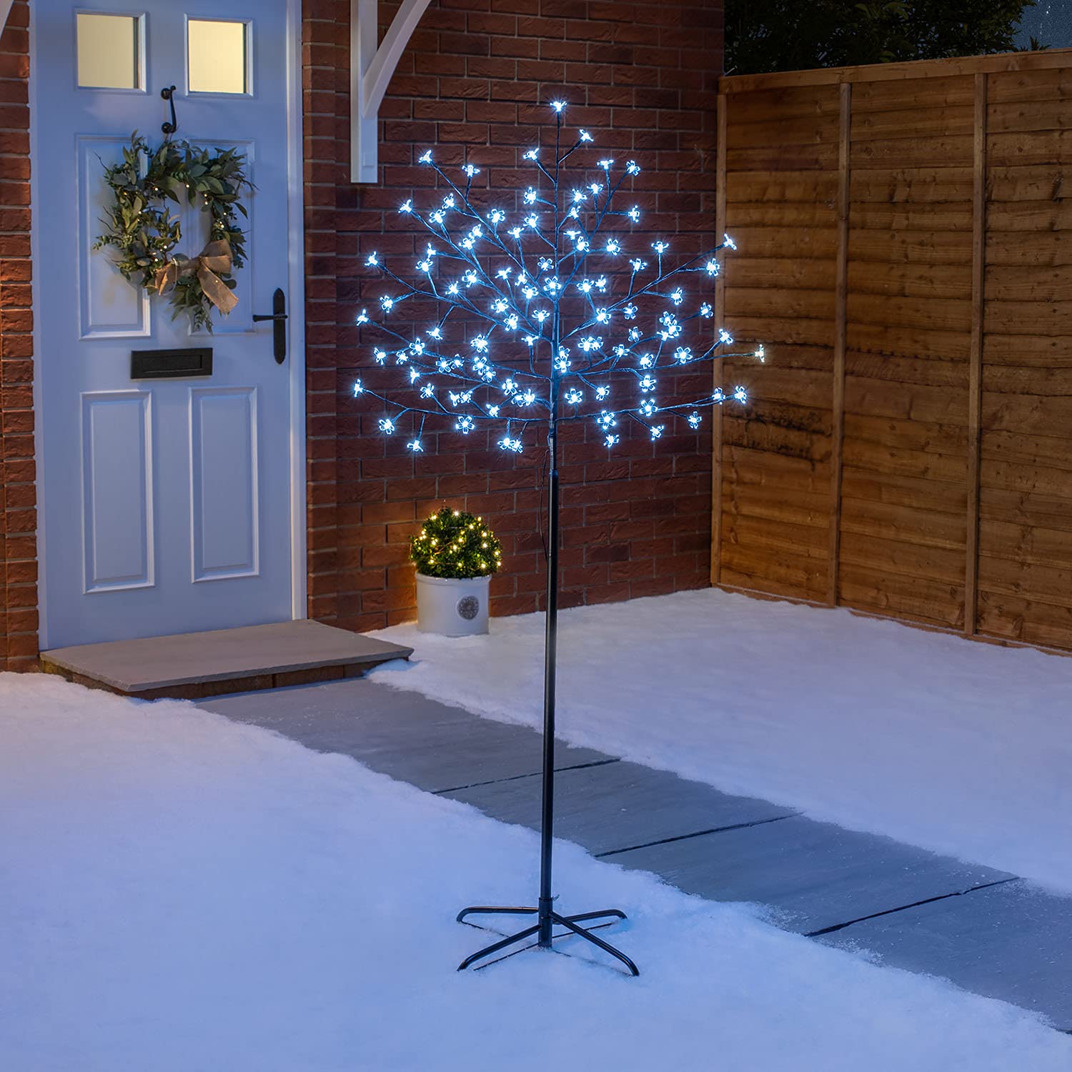 Christow White Led Cherry Blossom Tree