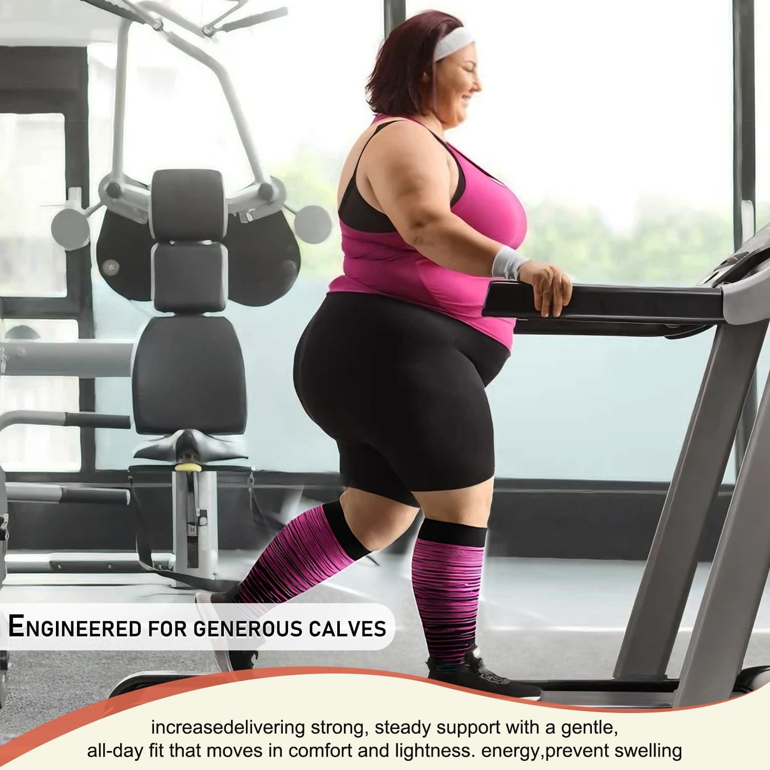 Diu Life 3 Pairs Plus Size Compression Socks for Women and Men Wide Calf Extra Knee High Support for Circulation - Image 5