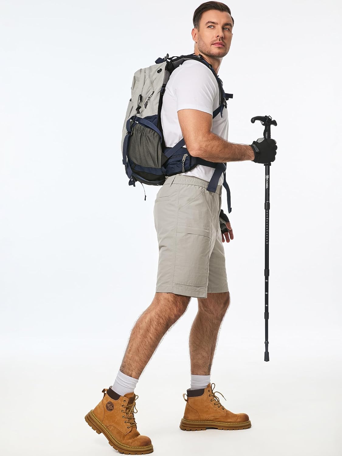 JMIERR Mens Hiking Cargo Shorts Casual Stretch Water Resistant Quick-Dry Lightweight Shorts Mens Golf Shorts with 5 Pockets - Image 4