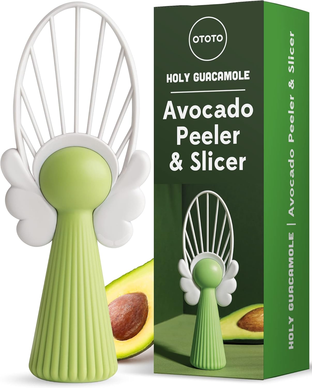 OTOTO Bundle of 3 - Toco Apple Slicer & Corer, Rockula Rocking Garlic Press, and Holy Guacamole Avocado Slicer