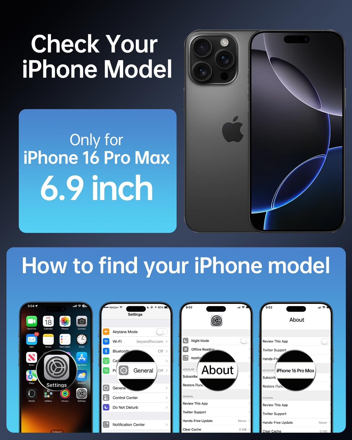 Fansessy for iPhone 16 Pro Max Case with 360° Magnetic Stand [Military Drop Protection] [Compatible with MagSafe] Shockproof Slim Translucent Matte 16 Promax Case 6.9 Inch, Blue