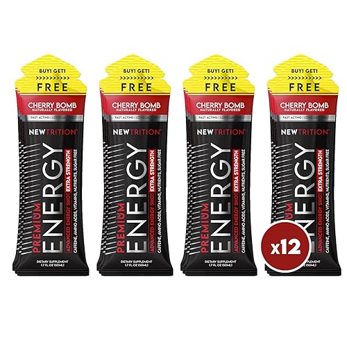 Vista 28 de Extra Strength Energy Shots, 1.7 fl oz – 250 mg de cafeína con vitamina B y aminoácidos, sin azúcar, sin calorías, bebida energética con vitaminas