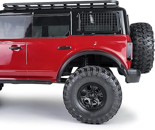 Miniatura 3 de MORLORDY Ventanas laterales de metal RC Ventanas traseras Red de malla protectora para 110 Escala RC Crawler Car TRX4 2021 Bronco Actualizaciones