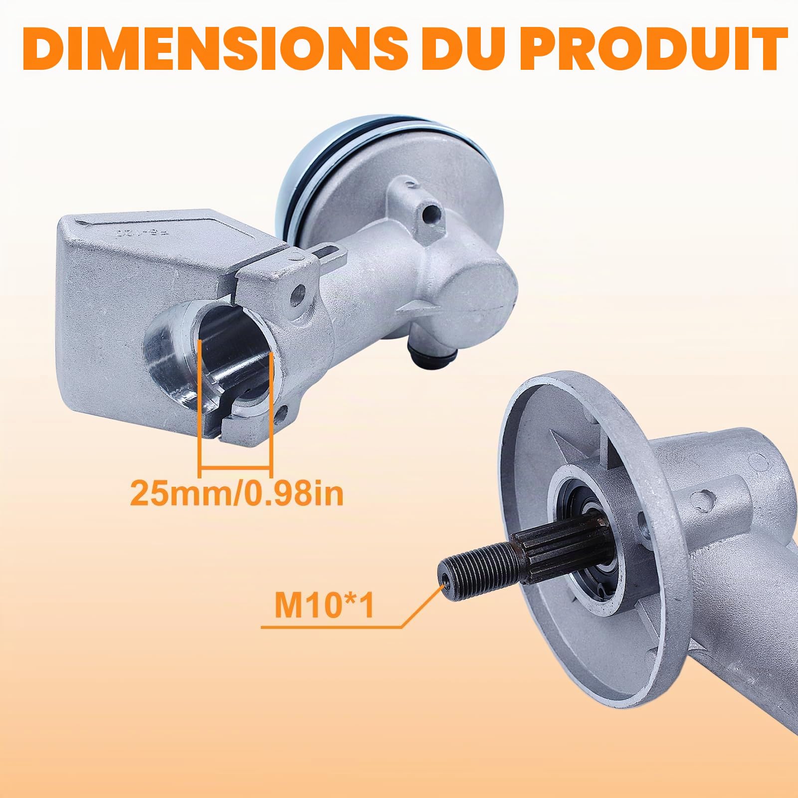 Boîte Tête d'Engrenage Débroussailleuse Vitesse Tondeuse pour STIHL FS120 FS130 FS200 FS250 FS90 FS100 FR130 FR220 FR350 FR450 FR480 FT100 Remplacer 4137 640 0100 4130 641 0300