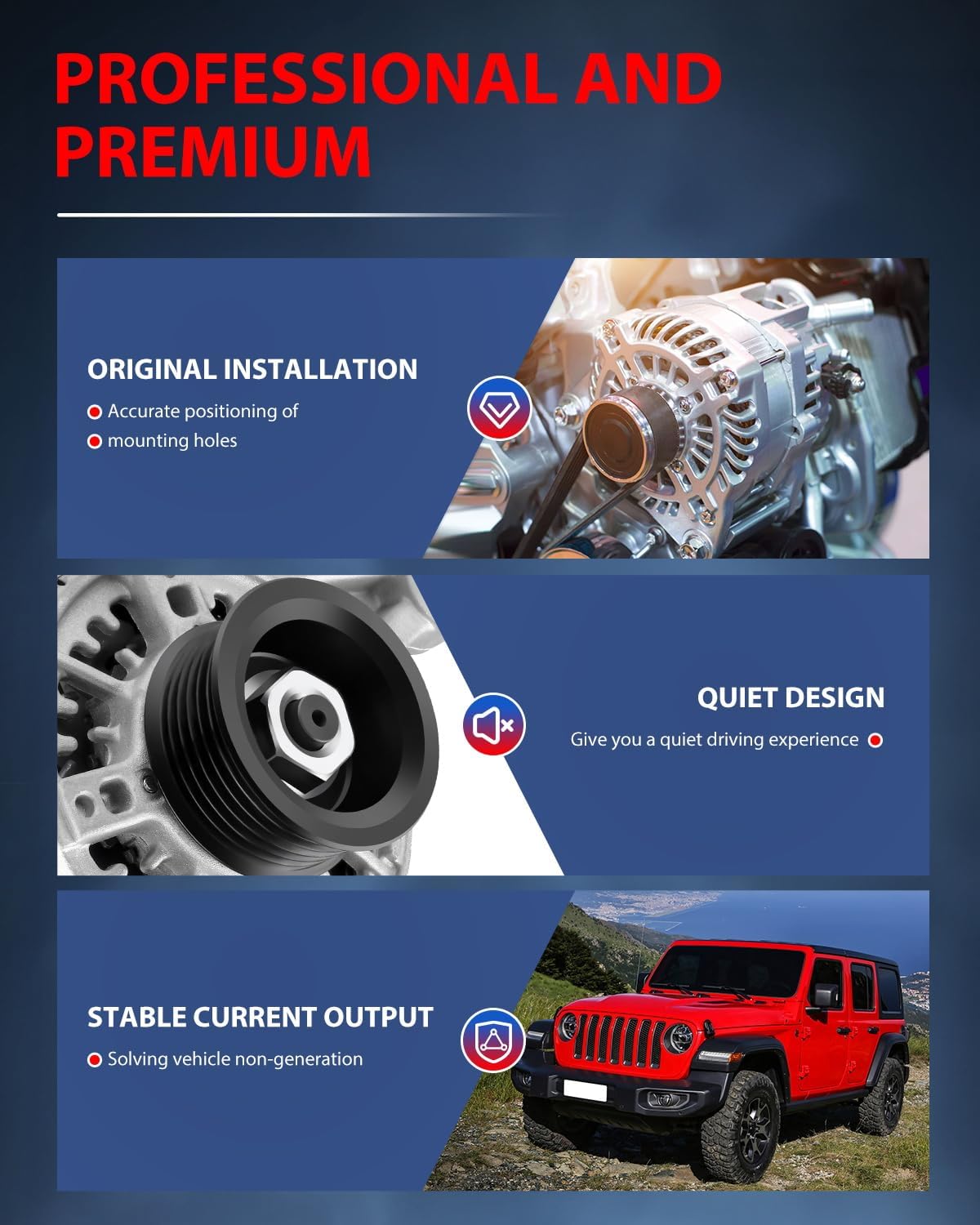 cciyu Alternators AND0177 113627 101211-9960 Fit For Chevrolet Prizm For Toyota Corolla 1998-2002 1.8L