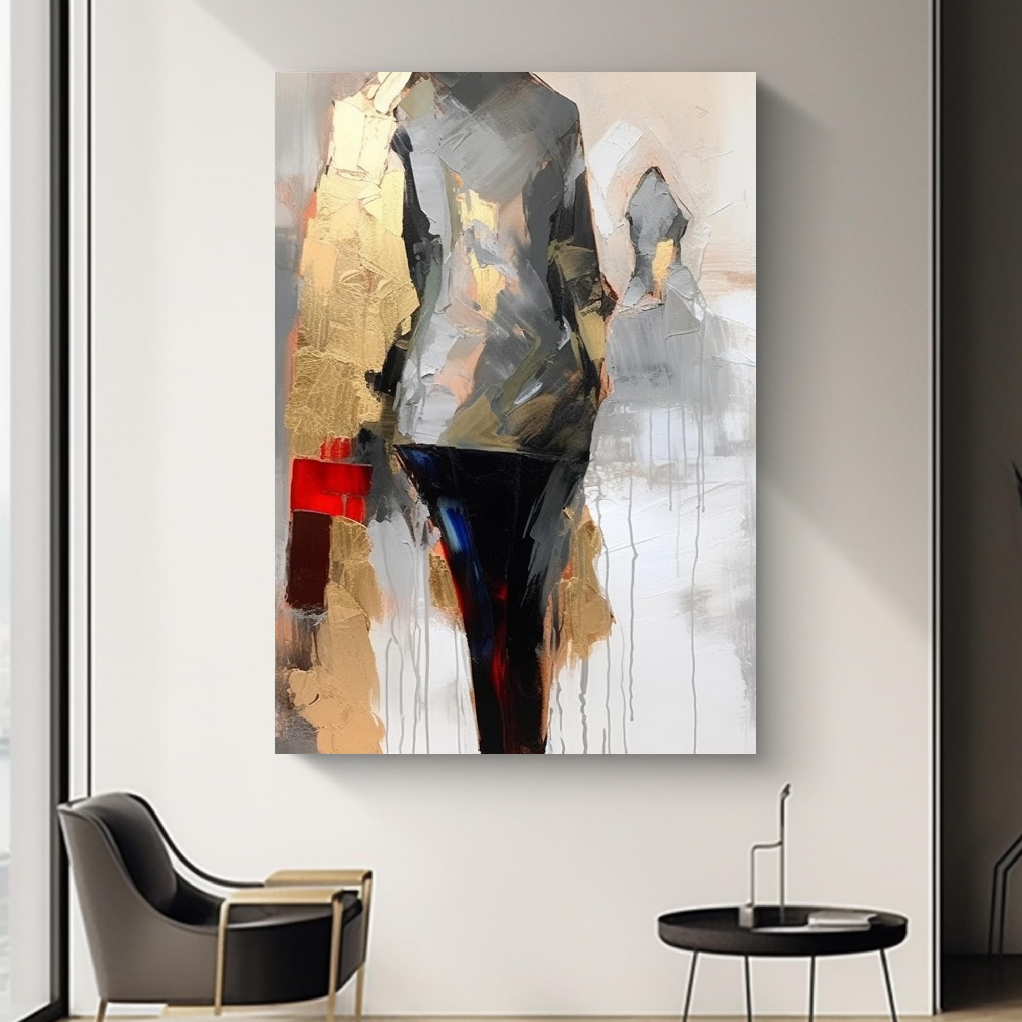 Amazon.com: Yahedoba Original abstract canvas oil painting, large