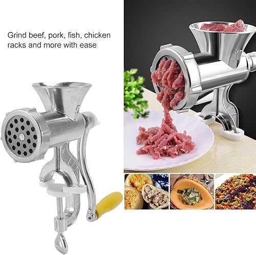 Miniatura 5 de Pssopp Picadora eléctrica de carne de corte rápido Embutidora de salchichas Fabricante de molienda de alimentos de aleación de aluminio Máquina de