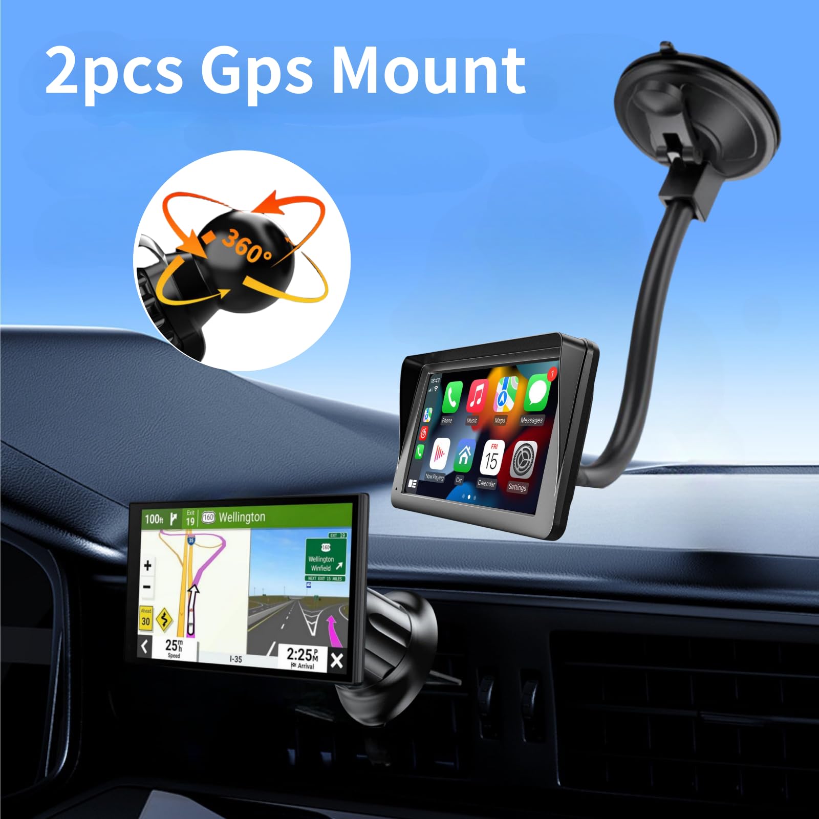 Car Auto GPS Navigatore Ventosa Supporto Porta Parabrezza for per Garmin