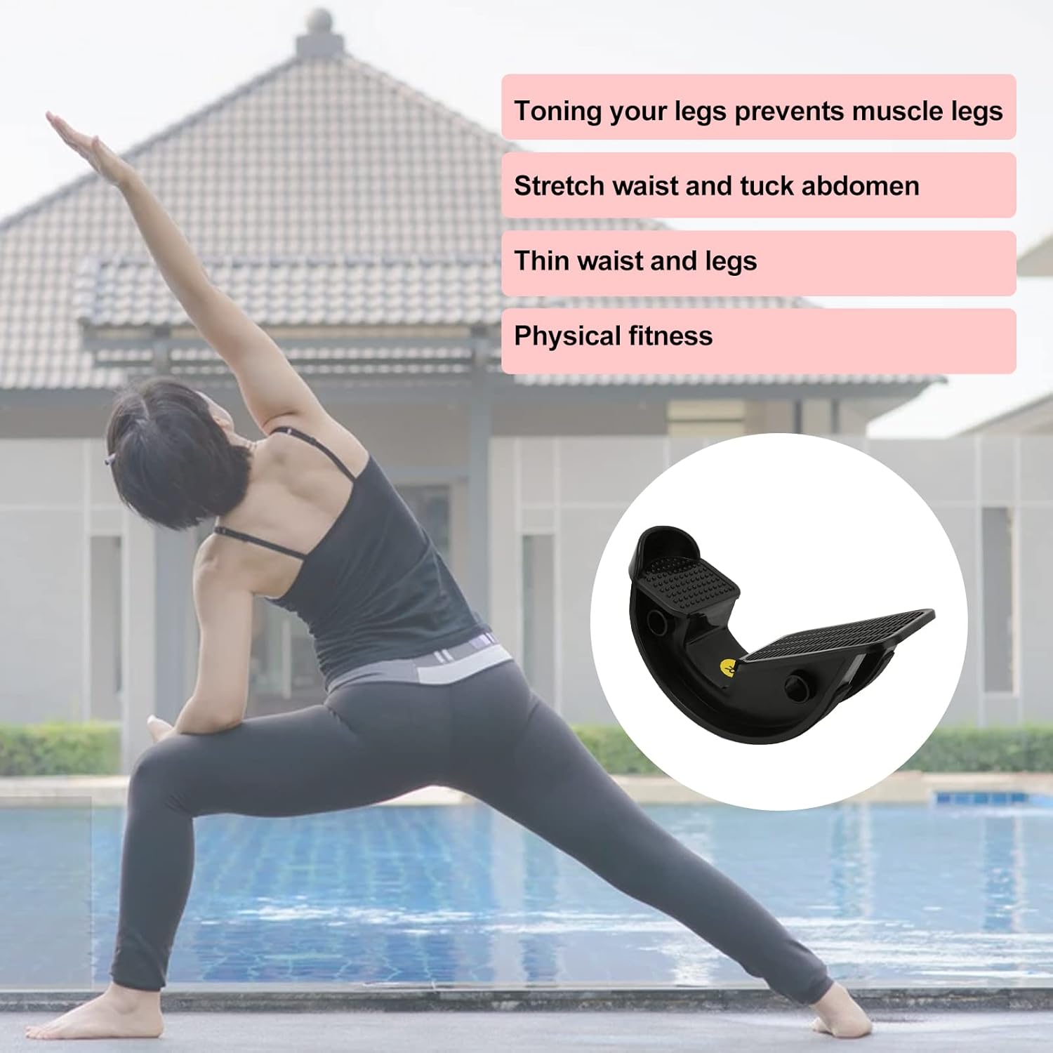 Foot Rocker Calf Stretcher, Feet Ankle & Leg Stretching for Achilles Tendinitis & Plantar Fasciitis Pain Relief, Shin Splint, Tight Calves, Arch & Heel Pain Relief - Ankle Wedge