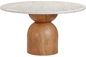 Tov Furniture Cynthia Travertine Dining Table