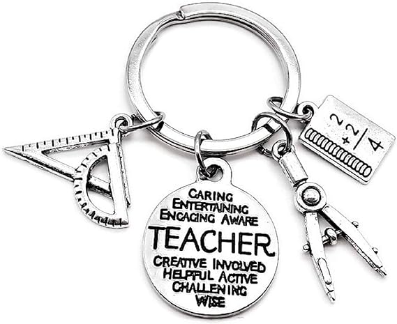 Amazon.com: Math Teacher Keychain, Mathematics Teacher Keychain ...