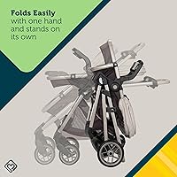 Vista 5 de Safety 1st Deluxe Grow and Go Travel System - Conjunto de cochecito y asiento de automóvil, sistema de viaje 8 en 1, capacidad de peso de 4 a 30