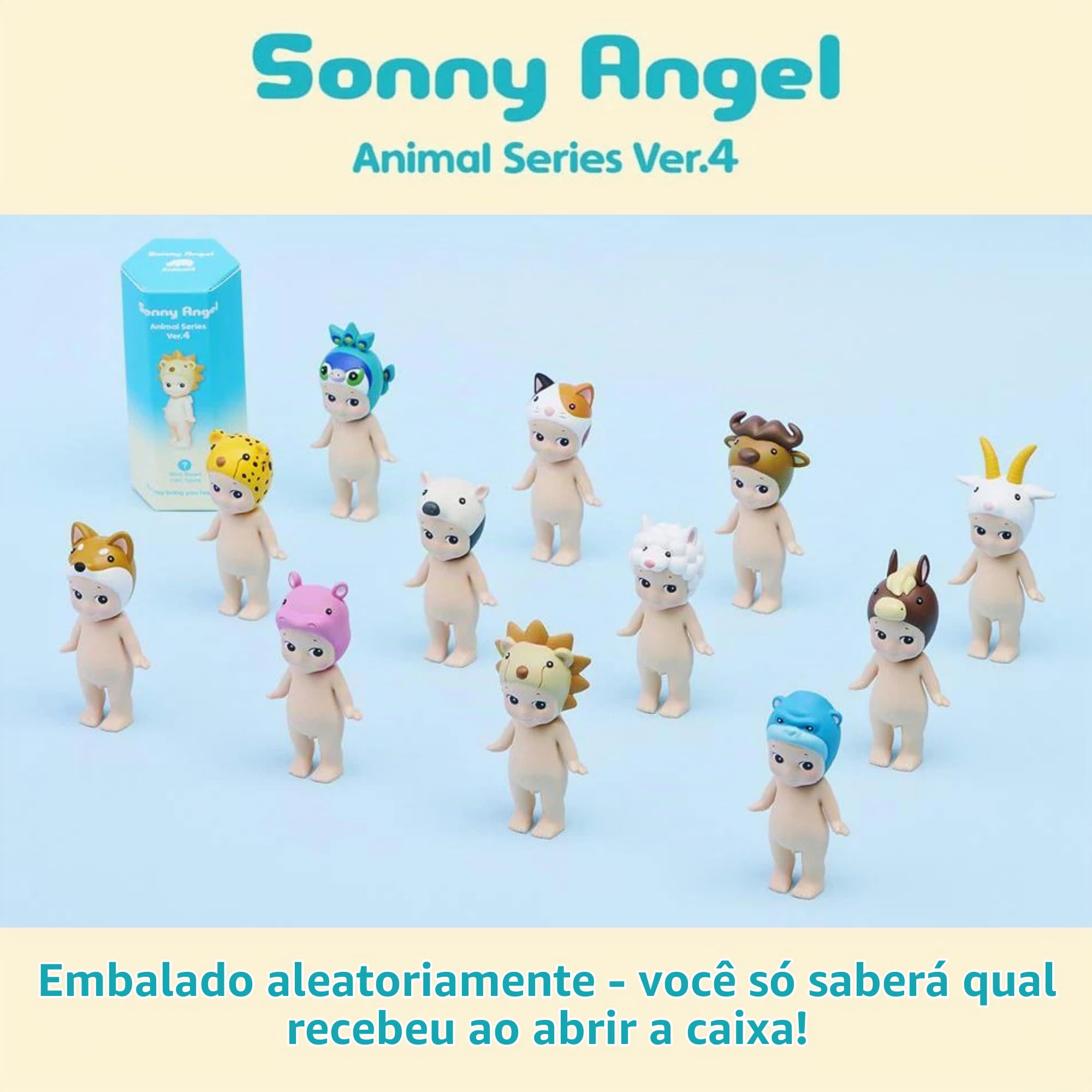 Sonny Angel Série Animal Versão 4 - 1 caixa selada aleatória