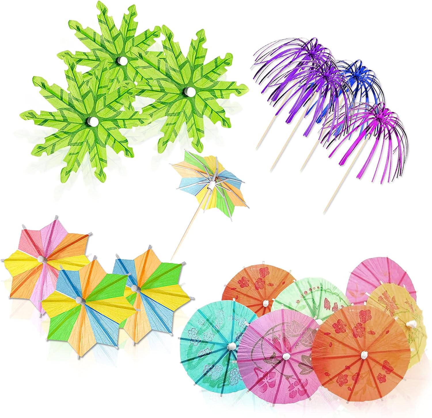 80pcs Drink Umbrellas Cocktail, Paper Umbrellas for Drink