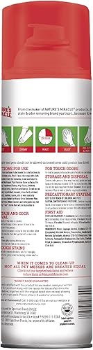 Miniatura 2 de Nature's Miracle Destructor de orina Plus para perros, 17.5 onzas, aerosol espumoso para desastres orinales difíciles