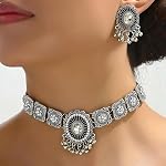 Indian Jewellery Sets Collier Femme Boucle Doreille Femme for Women Indian Dresses Rodeo Outfits Women Gold Indians Earrings Necklace Boho Gypsy Choker Necklace Jewelry Gifts