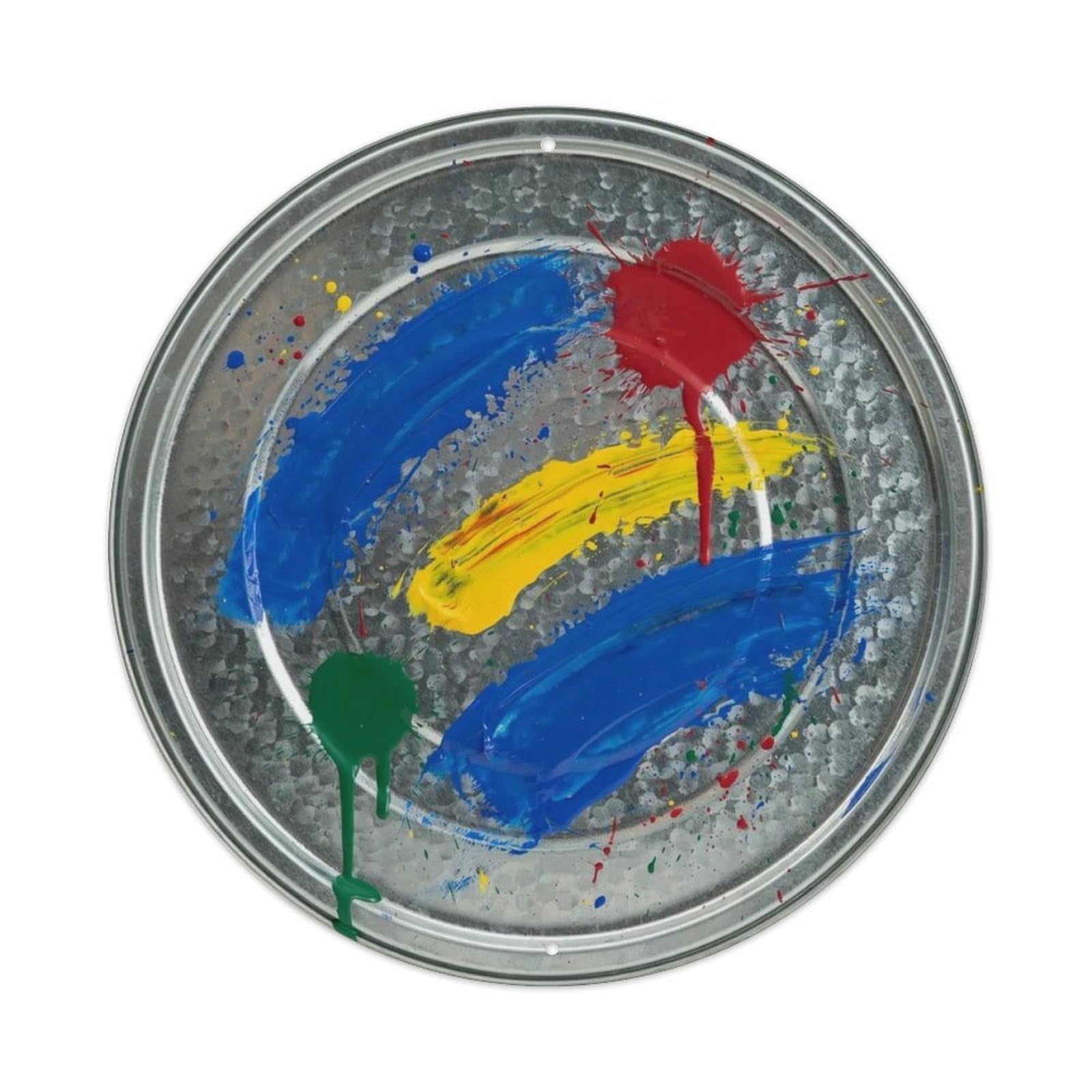Round Modern Abstract Sign Metal Tin Sign Plaque