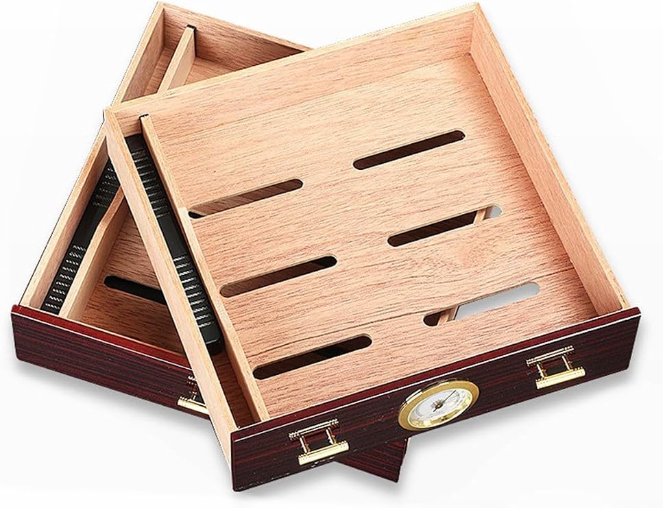 Çekmeceli 7 Katlı Sedir Büyük Humidor Puro Kutusu rc49