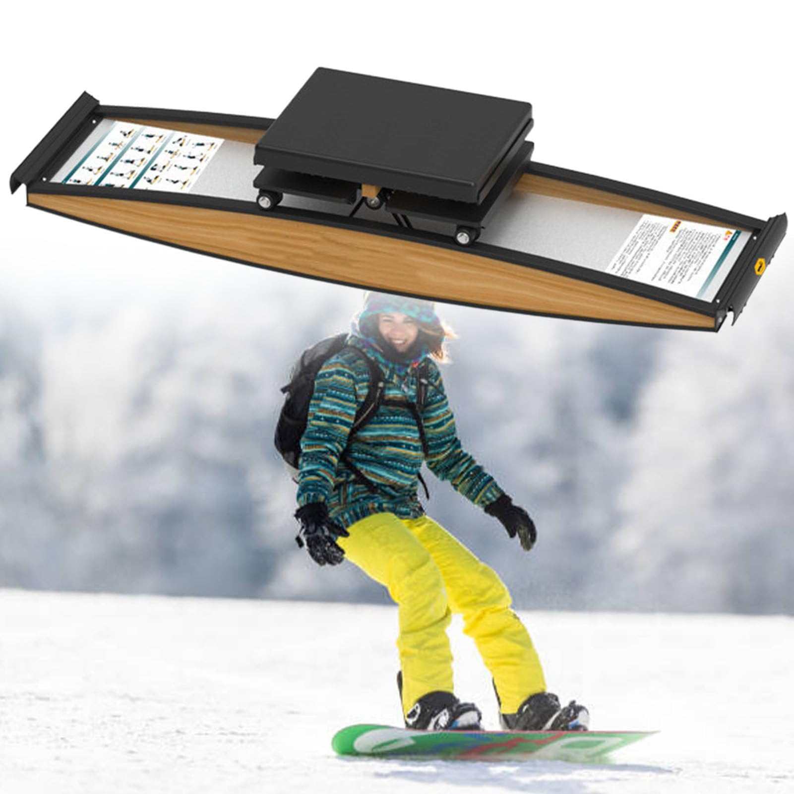 Ski-Trainingsgerät Ski-Simulator 3D-Crosstrainer Für Das Training Von Taille, Bauch Und Beinen, Schnee-Ski-Simulator Für Das Fitnessstudio Zu Hause Fitnessstudio Zu Hause 150 Kg Kapazität