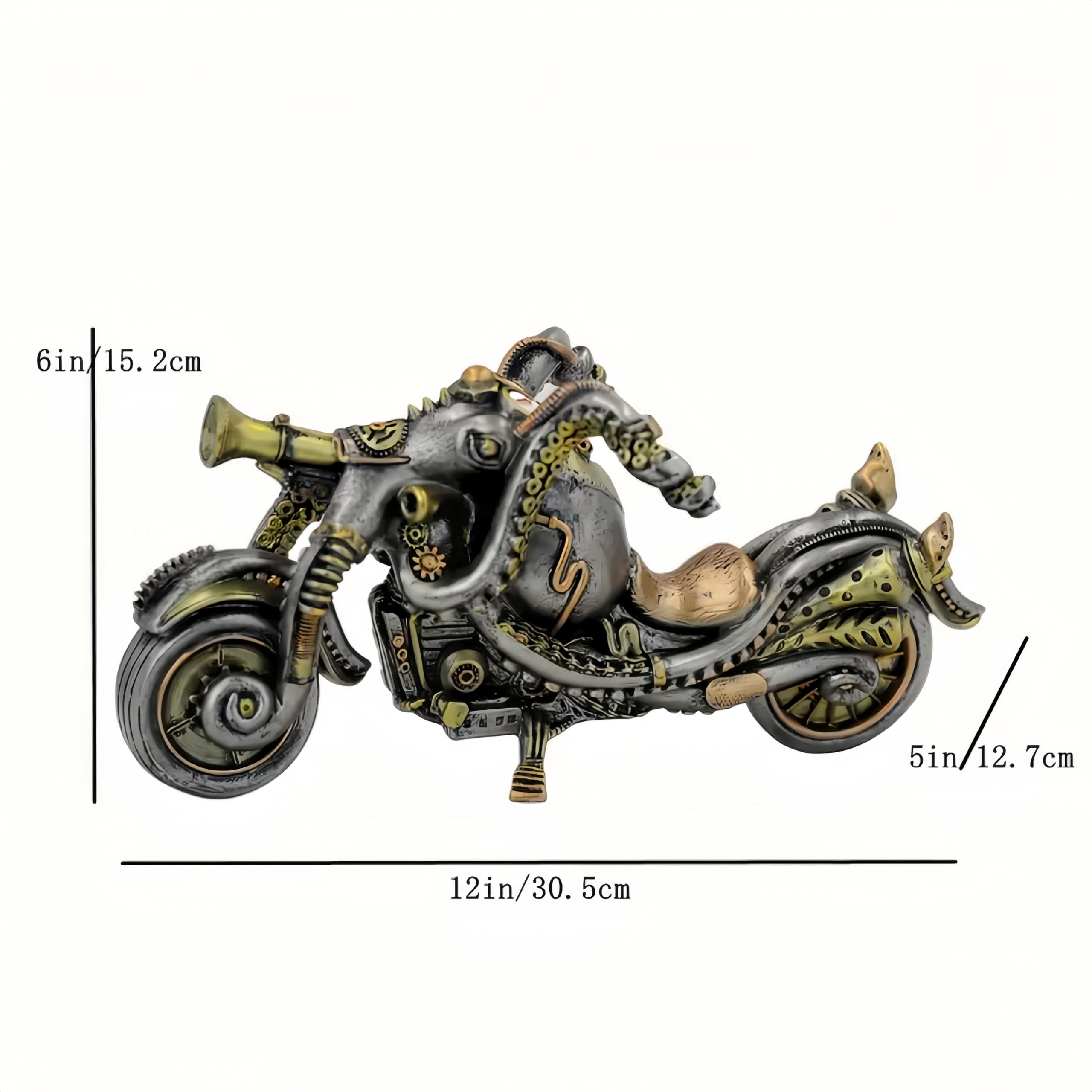 Amazon.com: GENUINQ Fanciful Steampunk Octopus Motorcycle Statue